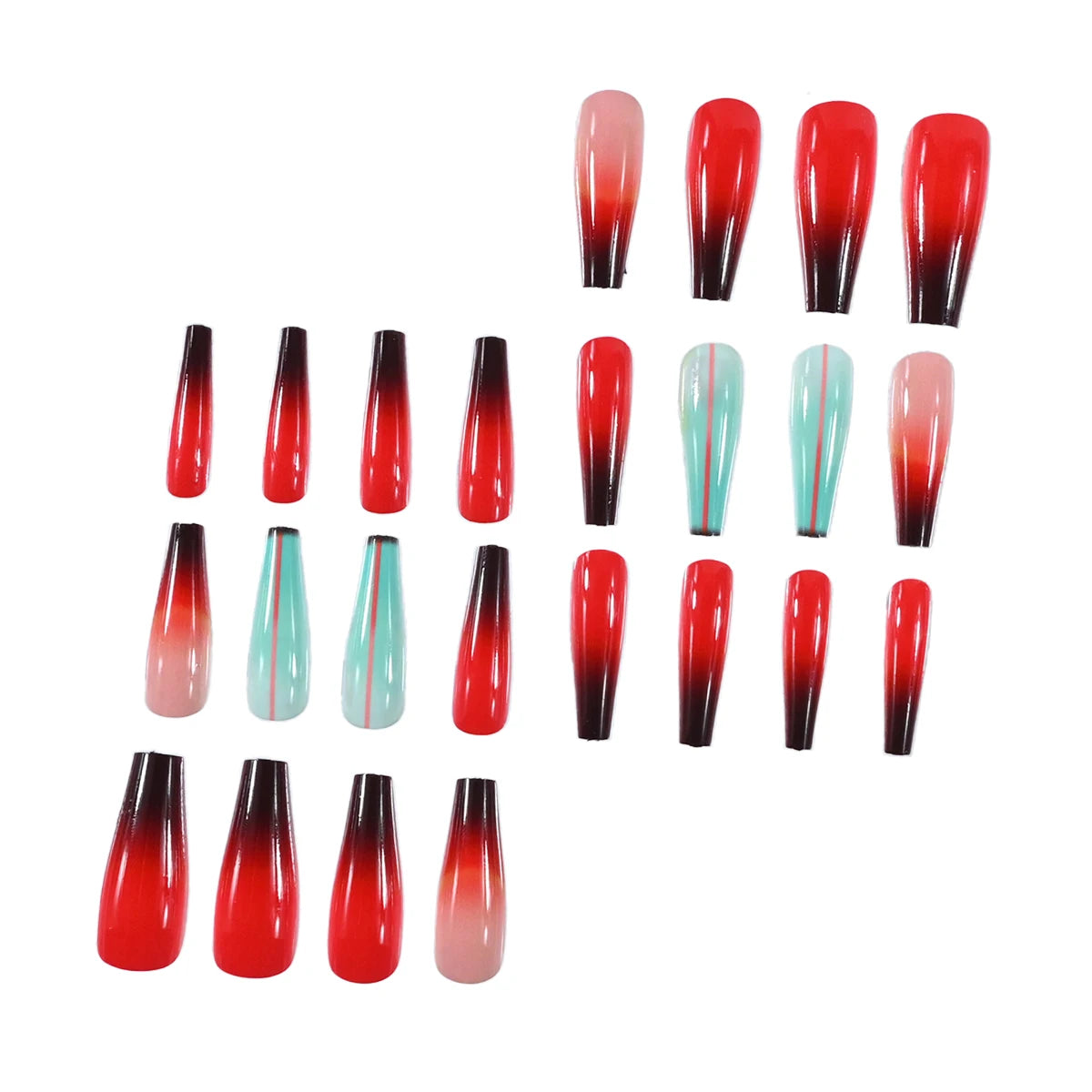 Transform Your Nails With 24pcs Extra Long Stiletto French Style Modern Classic Simple BLACK Solid Color Full Cover Fake Nail Ki