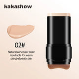 Eraser Foundation Rod Products, Velvet Moisturizing Light Concealer Liquid Foundation, Double Head Foundation Make-up With Brush