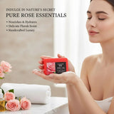 Rose essential oil soap deeply cleanses your face and body, leaving a long-lasting fragrance while moisturizing and hydrating