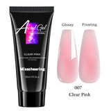 30ml Solid Color Nail Extension Gel Nail Build Poly  Acrylic Gel Uv Led Quick Extension Of Crystal Model Painless Crystal Glue