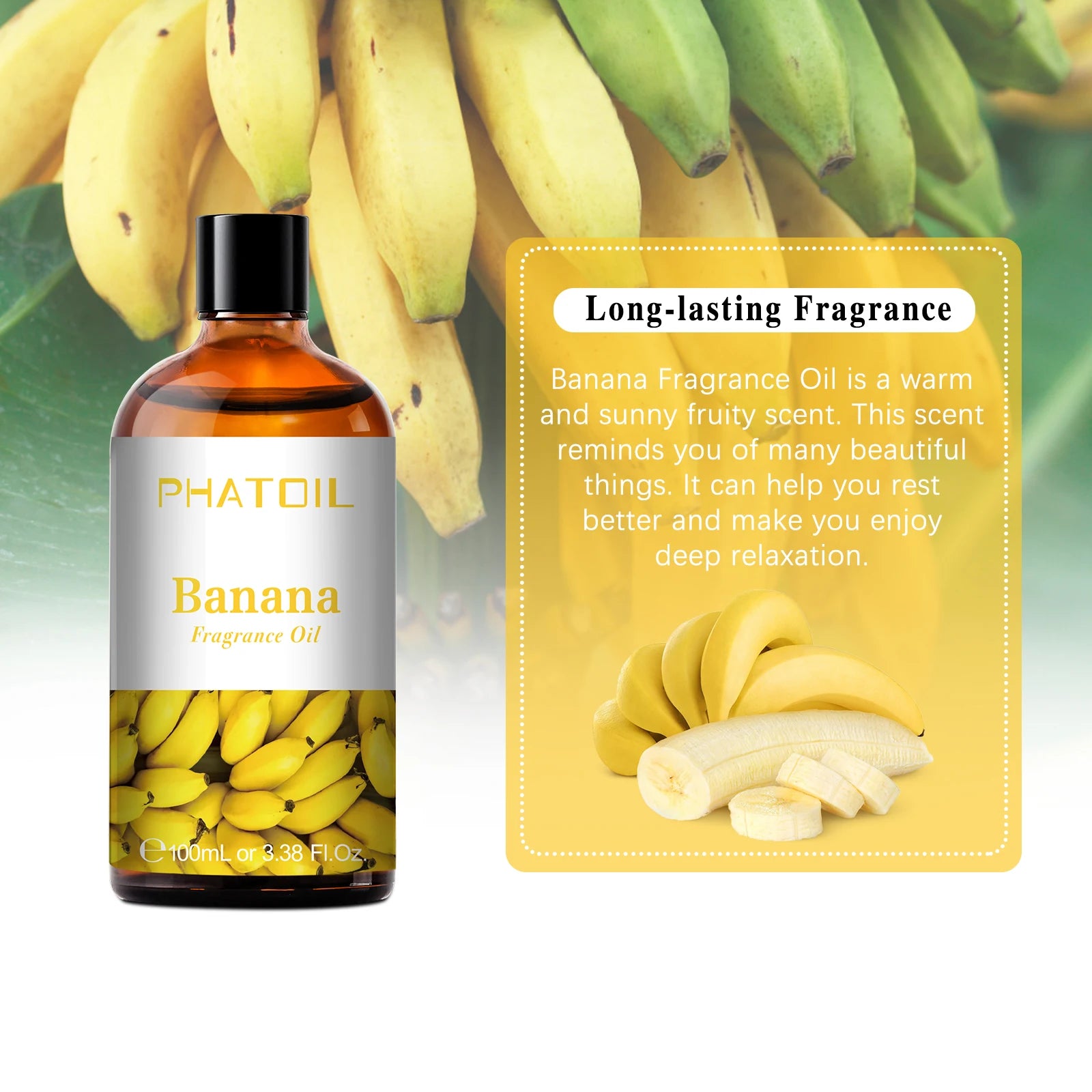PHATOIL 100ml Aromatherapy Fragrance Oil Coconut & Vanilla Strawberry Cherry Lemon 1/2/3pcs Aroma Oil For Diffuser Candle Making