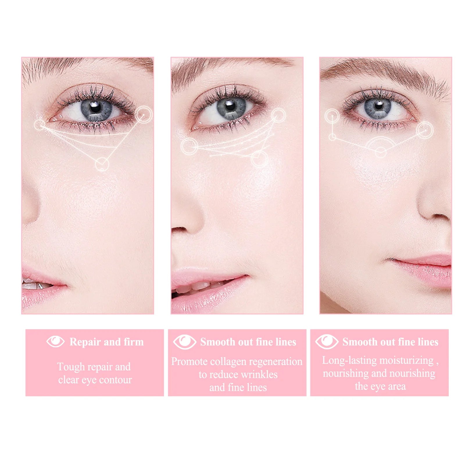 Retinol Eye Reversal Cream Stick,Mess Free&Hands Free Application,Retinol Anti Aging&Wrinkle Smoothing,Jojoba Oil Nourishing&Skin Identical,Hyaluronic Acid Plumping Hydratio&Brightens Dark Circles&Reduces Puffiness,Multi Use