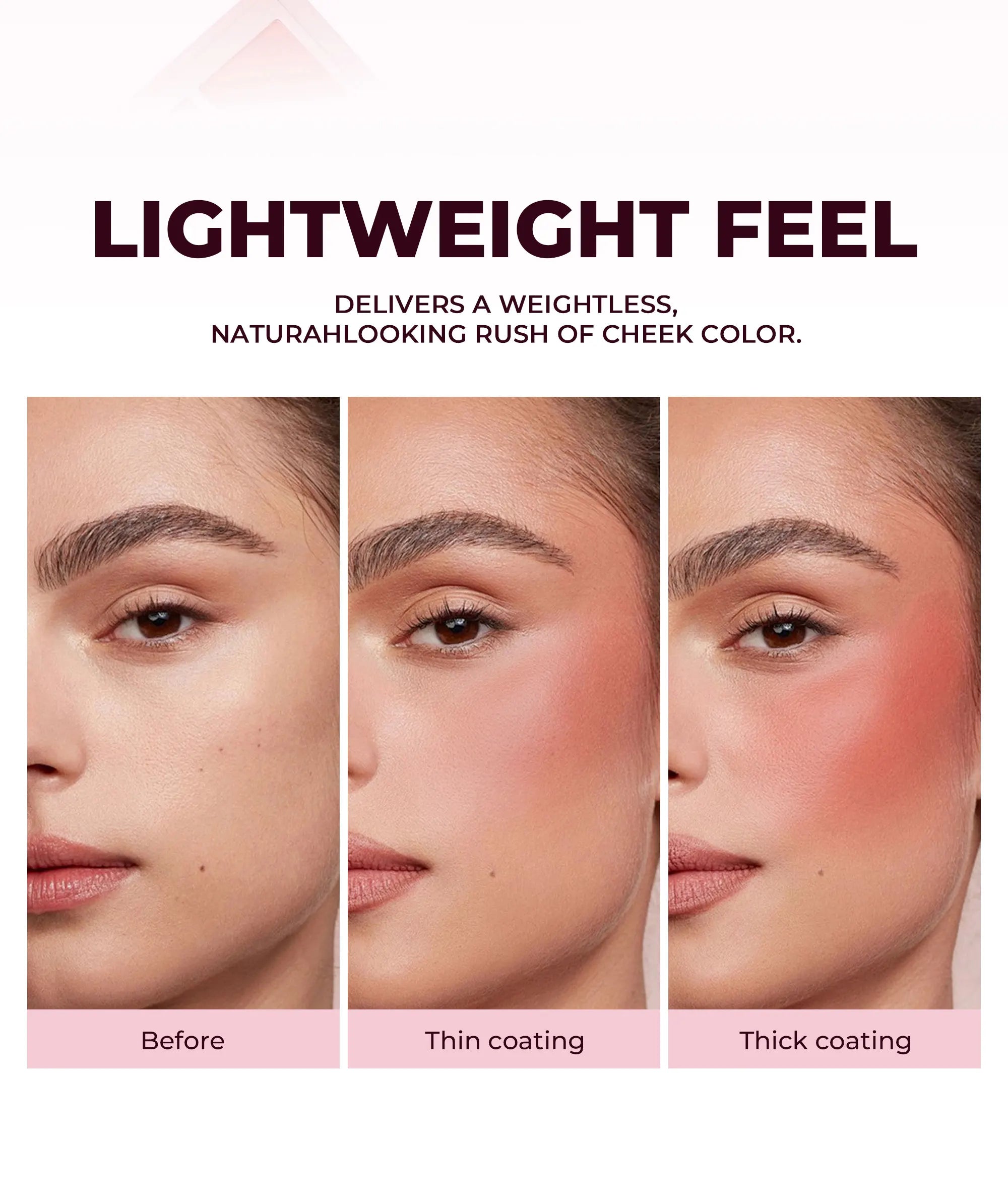 Long Wear Blush Makeup Palette Buildable Color Velvet Finish Face Powder Cheek Contouring Brightening
