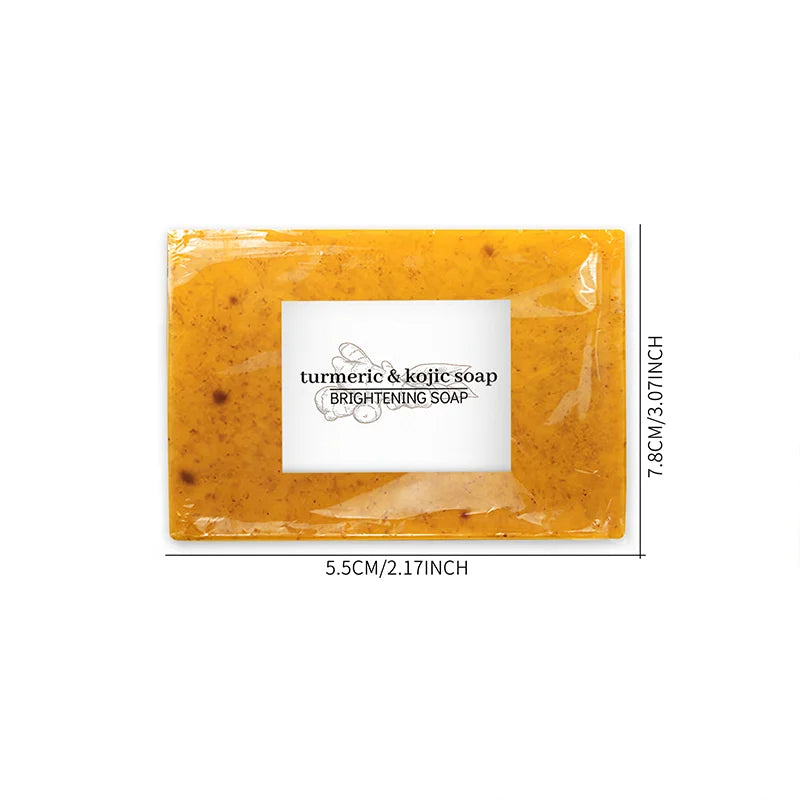 100g Turmeric & Kojic Acid Soap Whitening For Dark Spots Deep Moisturizing, Oil Control & Hydrating Body Wash with Ginger