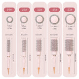 Barber Professional Round Blow Dry Brush, Professional Curly Hair Hot Cylinder Comb, 5 Sizes, Suitable for Fashionable Curly Hair Styling, Suitable for Women's Styling, Blow Drying, Curly Hair, Smoothing, Short Hair, Medium a