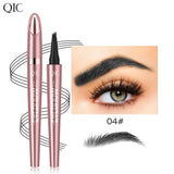 Four Claw Liquid Eyebrow Pen Waterproof Sweatproof Long Lasting 3D Wild Brow Microblading Makeup for Beginners