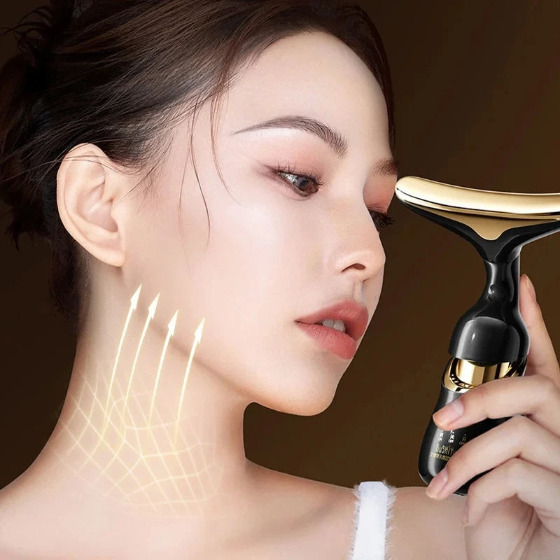 Microcurrent Facial Massager – Lift & Firm Skin, Reduce Wrinkles Face, Neck & Eye Rejuvenation