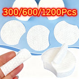 300/600/1200Pcs Pearl Pattern Makeup Remover Cotton Facial Cleaning Thick Cotton Pad Women Travel Makeup Remover For Dry Wet Use