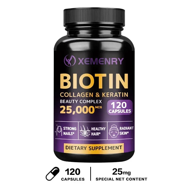 Biotin - Nail, Hair and Skin Health Support, Skin Texture Improvement, Anti-agingSupplements
