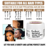Baby Bangs Styling Gel Hair Pomade Edge Control Wax for Wig Women 24 Hour Long Lasting Hairline Shape Cream Solid Hair Wax Stick