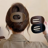 Korean Elegant Hair Claws Crab Matte Acetic Acid Hair Clip Spoon Hairgrip Hairpin New Barrettes Ponytail Women Hair Accessories