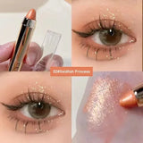 6 Colors Double-Ended Eyeshadow Stick – Waterproof, Long-Lasting, Matte & Glitter, Contour, Highlight, Certified, Unisex