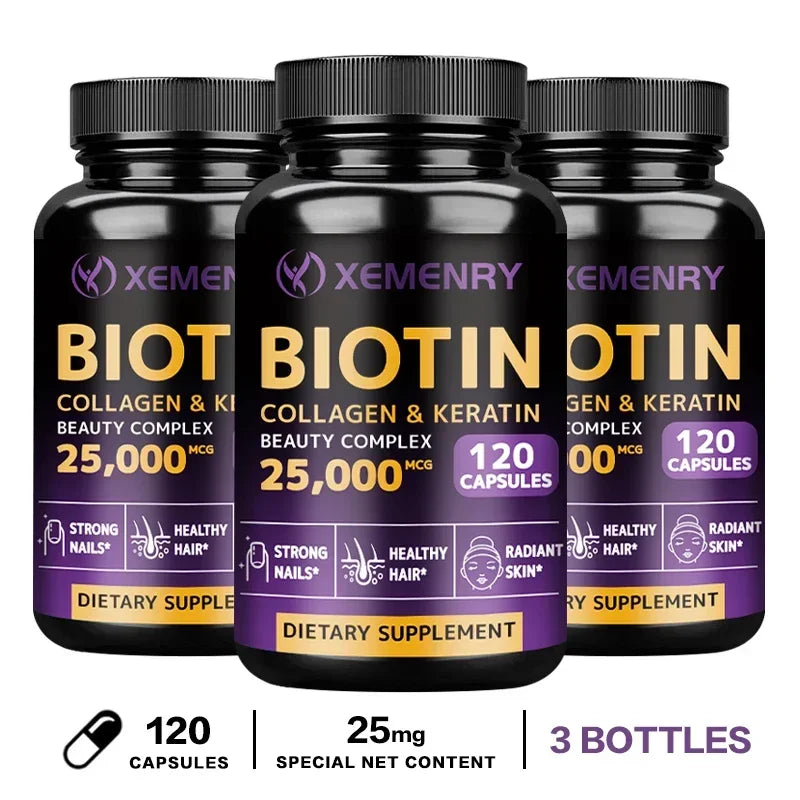 Biotin - Nail, Hair and Skin Health Support, Skin Texture Improvement, Anti-agingSupplements