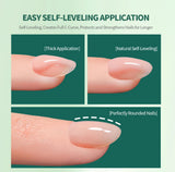 Nailpop 7-in-1 Builder Nail Gel Fast Building Gel Nail Polish Clear White Pink Nude 15ml Nail Tip Reinforcement and Extension