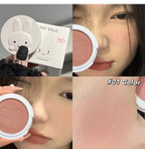 Monochrome Blush Palette Matte Peach Rouge Cute Bunny Rose Red Cheek Tint Blusher Powder Natural Face Contouring Shadow Makeup