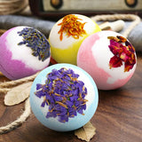Bath Set Moisturizing Peeling Skin Care Bath Ball with Essential Oils And Bath Salts Handmade Bubble Ball Gift for Relaxing