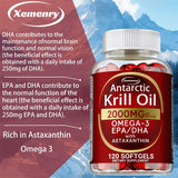 Antarctic Krill Oil Astaxanthin Capsules(EPA, DHA) Joint And Skin Health Support Immunity, Cardiovascular, Non-GmoSupplementsSup