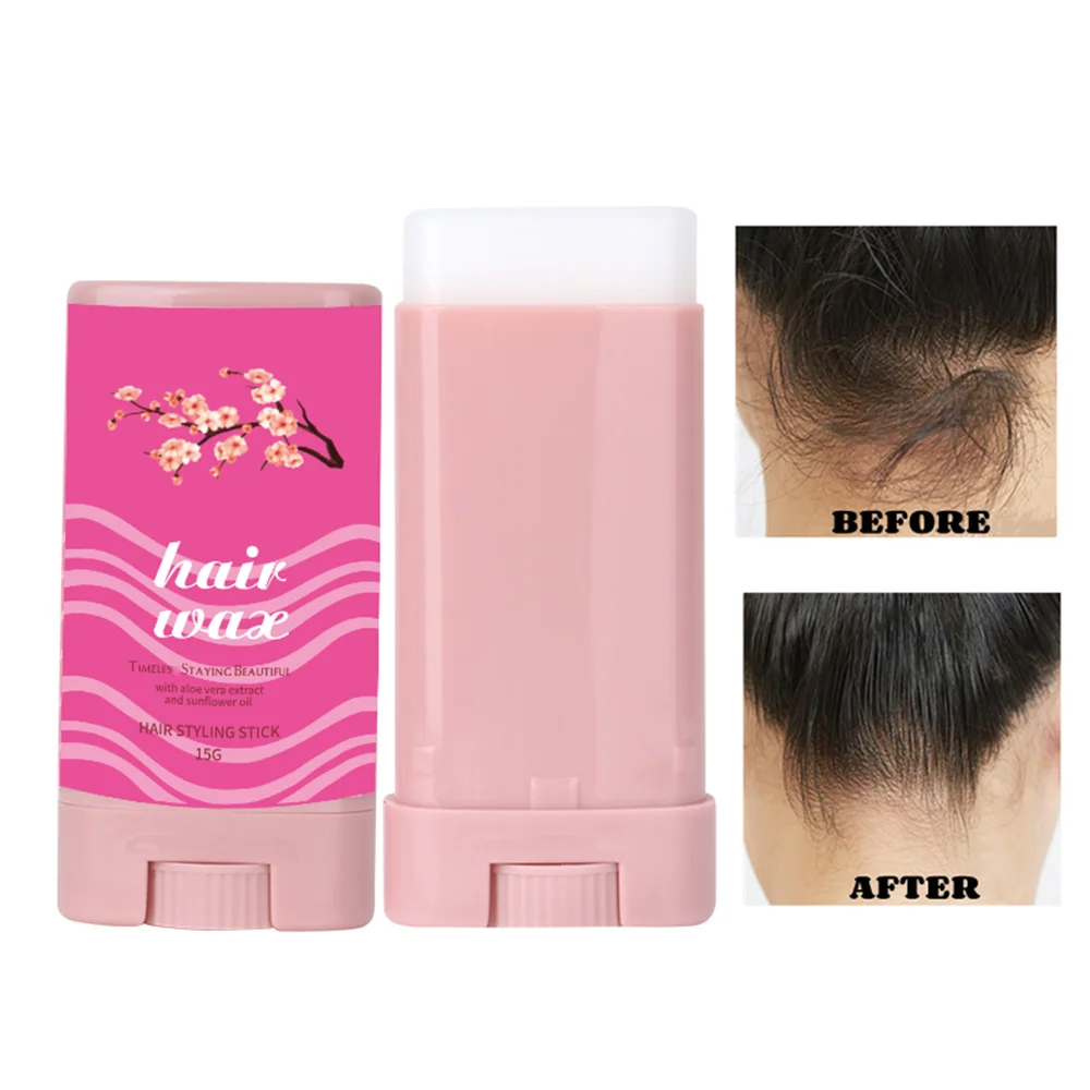 Hair Wax Pomade Broken Frizz Fixed Fluffy Hair Styling Greasy Gel Long-Lasting Hair Styling Not Tool Stick Hairs Care Cream