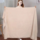 A big towel Beauty salon massage towel home adult towels soft double-sided absorbent non-linting quick-drying barber shop towel