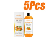 Persimmon Body Wash Gel Gentle Cleansing Moisturizing Skin Exfoliating Shower Gel Smooth Soft Body Odor Remover Bath Products
