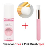 NATUHANA 60ml Gentle Lash Cleansing Mousse No Irritation Eyelash Shampoo for Extensions Grafting Makeup Remover Glue Cleanser
