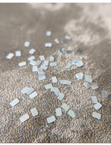Square silver glitter nail accessories boxed, simple and sparkling, light luxury style , nail decorations