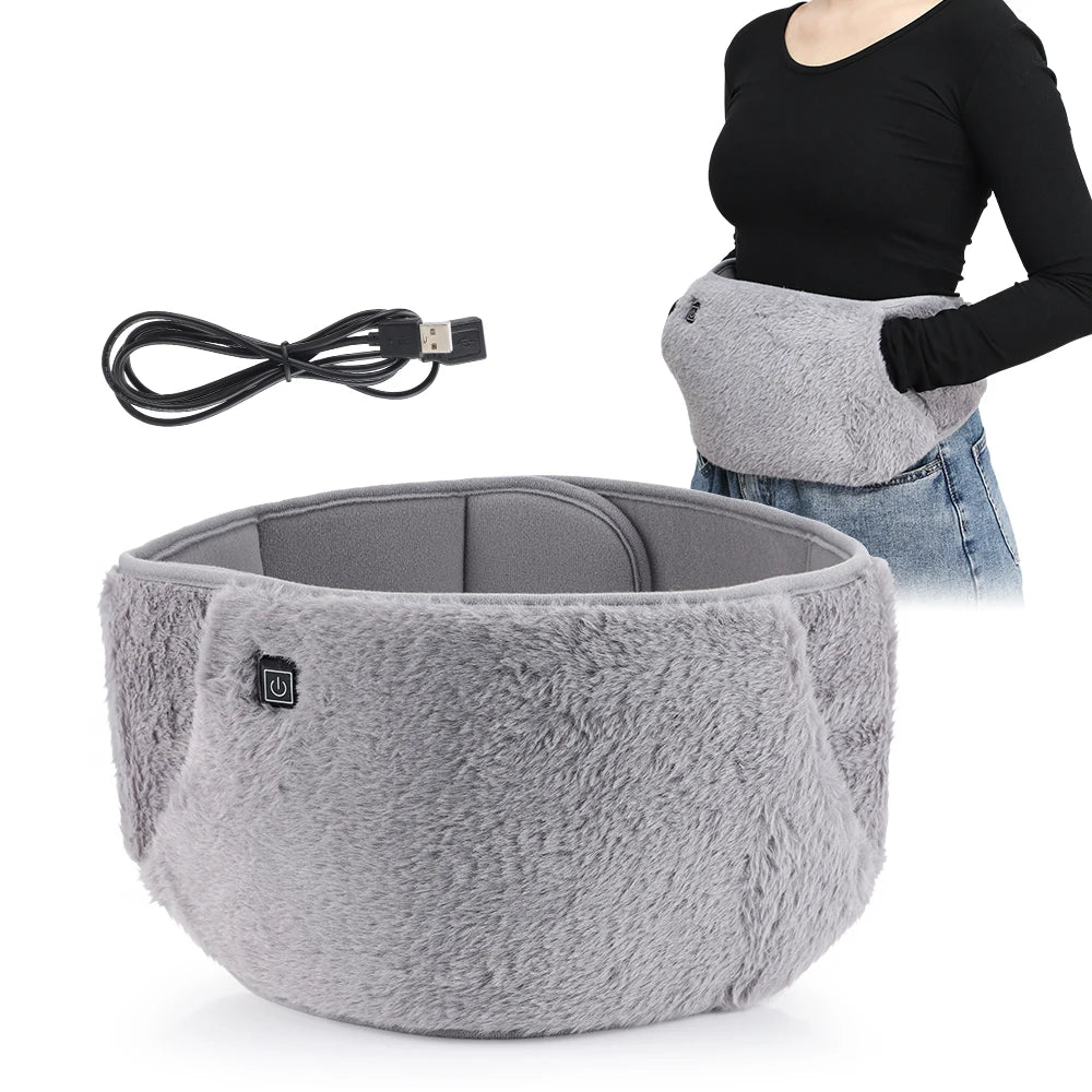 Electric Heating Period Cramp Belt 3 Levels Temperature Adjustable Menstrual Heating Pads Stomach Abdominal Warm Palace Belt