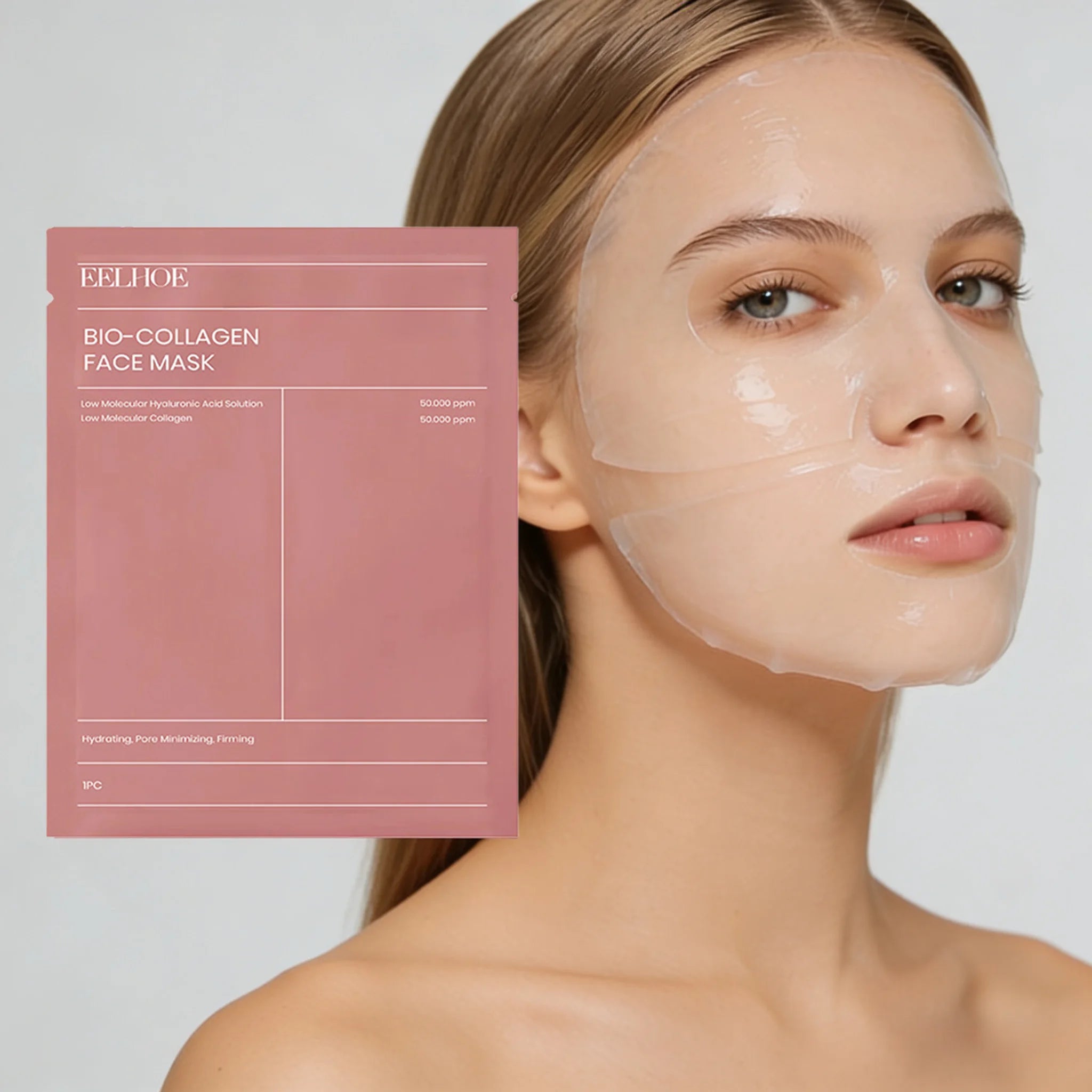 Bio Collagen Face Mask 1/3/ 5/10pcs, Deep Hydrating, Pore Minimizing, Moisturizing Overnight Mask for All Skin Types ﻿