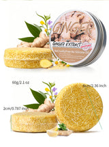 Shampoo Soap Ginger Solid Shampoo Bar Clean the Scalp Remove Oil Freshen and Wash Hair Ginger Extract