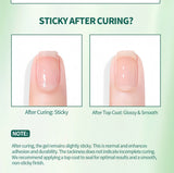 Nailpop 7 IN 1 Nail Glue Gel 15ml Gellack UV Nails Builder Gel Apex & Extension Soak off Base Gel Top Coat  HEMA FREE