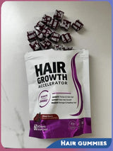 Hair Vitamin Gummies with Biotin Vitamin C E Daily Hair Care Support Nutritional Supplement Berry Flavor 60 Pieces