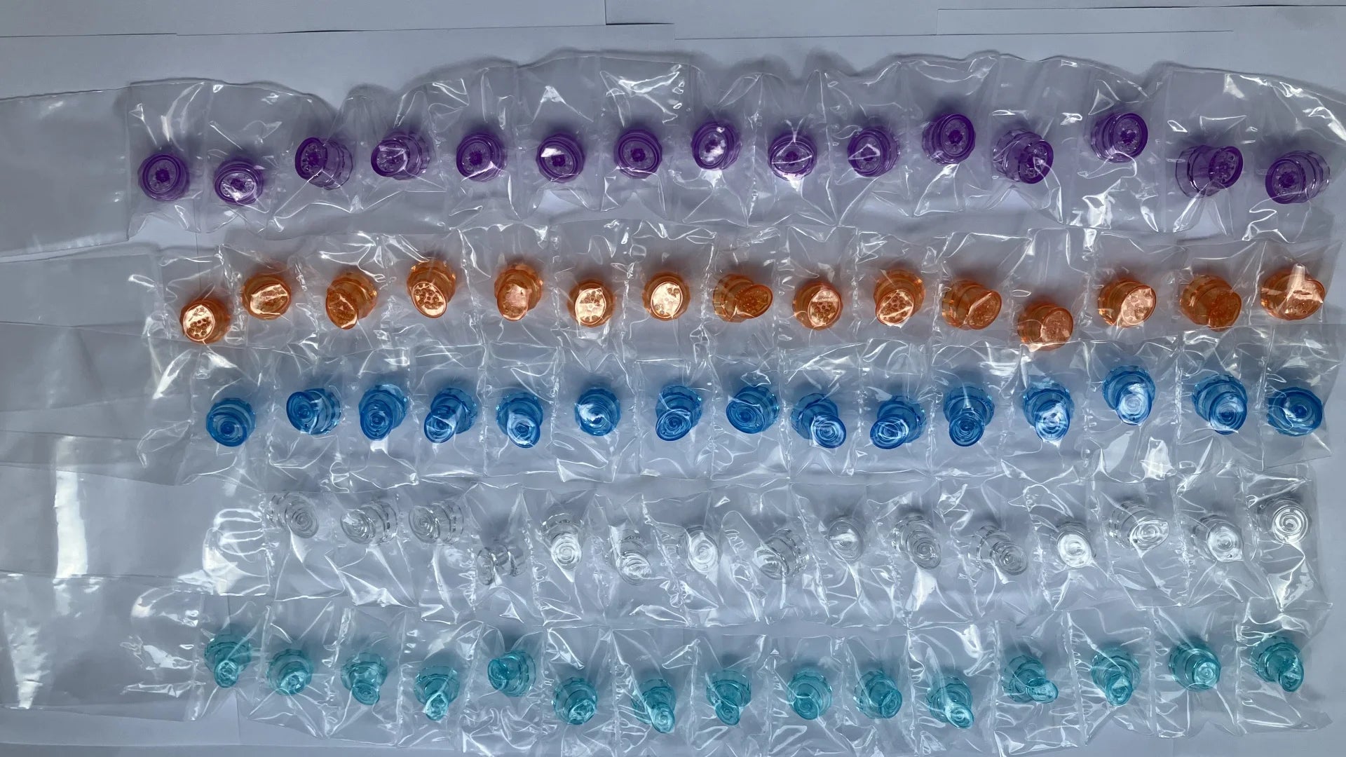 15-pack Hydra Tips Hydro Face Peel Tips Large Blue Clear Small Teal P/N 74111-15