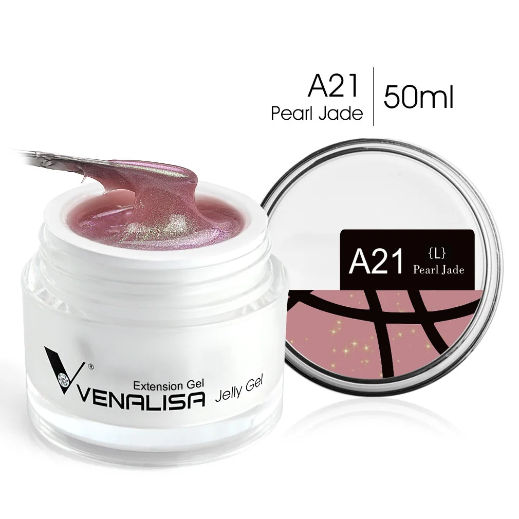 VENALISA Clear Color Extension Gel Pearl Glittle Gel Canni Supply Camouflage Fasting Jelly Nail Gel Self Leveling Acrylic Gel
