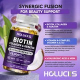 Biotin+Collagen+Keratin Capsules, Hydration, Promotes Hair Growth, Strengthens Weak Nails, Joints & Bones, Anti-Aging, Whitening