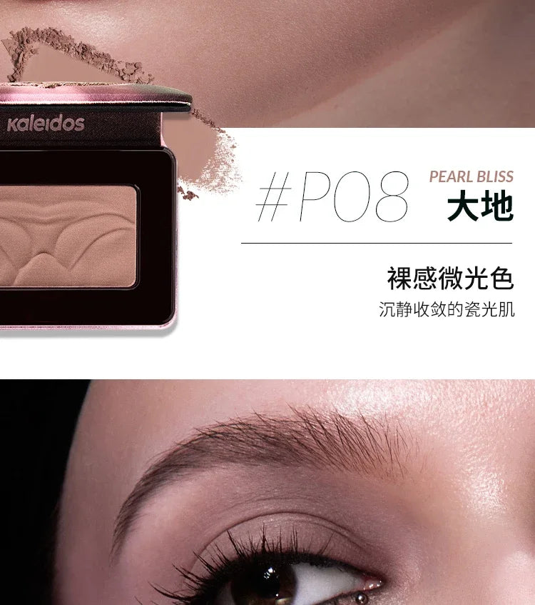 Kaleidos Blush Palette Makeup Waterproof Matte Finish For Cheek Facial Blusher On Vegan Korean Cosmetics Cruelty Free