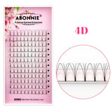 ABONNIE Premade Volume Fans Short Stem 3d/4d/5d/6d Russian  Eyelash Extension Mink Eyelash Extension All Size Lashes Tray