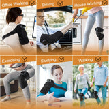 Rechargeable Knee Massager 3 Gear Vibration Massage Adjustable Shoulder Brace Electric Heating Pads Leg Knee Warmer