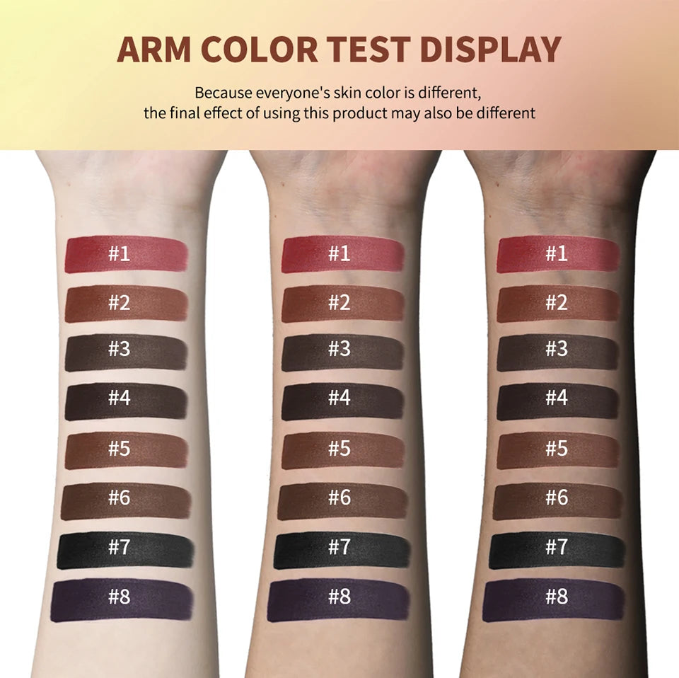 Eyebrow Cream Blush Curve Case Cream Cosmetics Highlighter Palette Matte Shimmer Finishes Shadow Tones Long-Lasting Cosmetics