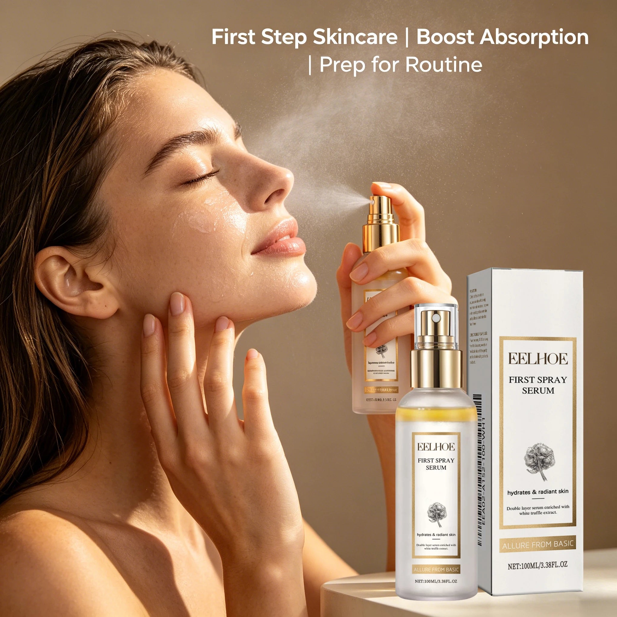 Premium White Truffle Face Mist Hydrating Essence Radiant Skin Care Daily Moisturizing Oil Control Glowing Face Serum Skincare