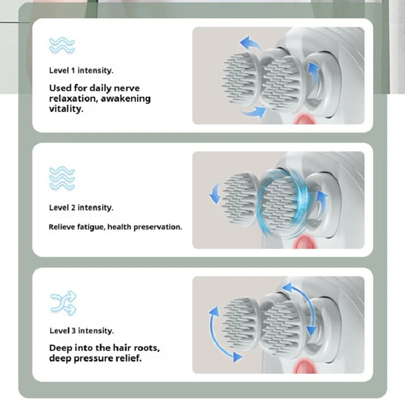Deep Scalp Massager Head Cleaning Massager Also Suitable for Pets Electric Massage Tool Washable and Portable
