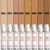 30ml 1Pc Color Correcting CC Cream Facial Foundation Waterproof Concealer Whitening Liquid Foundation Korean Makeup Cosmetics