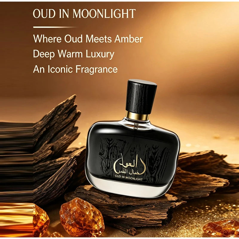 Arabic Sandalwood Perfume Classic Agarwood & Irresistible Musk Fragrance Long-lasting Elegant Charming Woody Eau De Parfum