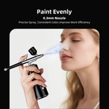 Portable Airbrush Mini Air Compressor Kit Paint Spray Gun For Nail Art Tattoo Craft Cake Pastry Painting Face Hydrating Sprayer
