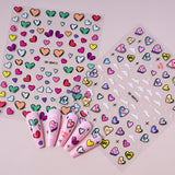 5D Embossed Sexy Red/Pink Lips Nail Stickers Self-Adhesive Blooming Red Lips Nail Decal Romantic Luxy Lady Lips Manicure Slider