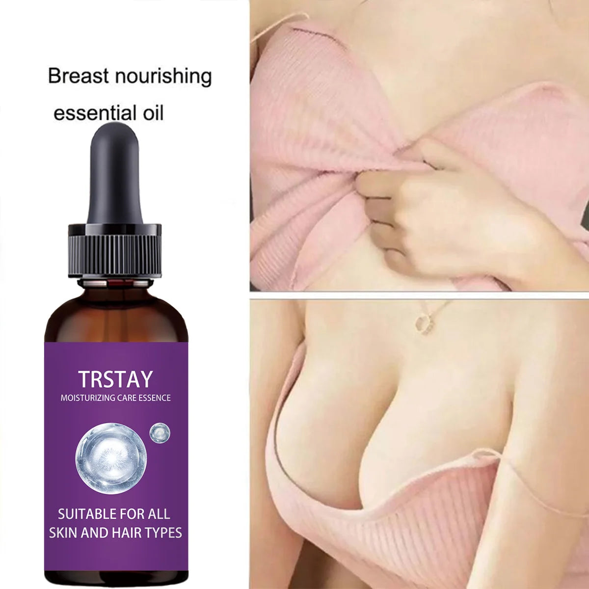 Breast Enhancement Essential Oil Cream Firms Breast Enhancement Safely without Side Effects