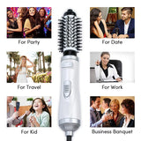 3 in 1 Round Rotating Volumizer Styler Rotating Hair Brush Automatic Rotating Styler Ionic Hair Brush hot air Dryer