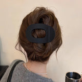 Korean Elegant Hair Claws Crab Matte Acetic Acid Hair Clip Spoon Hairgrip Hairpin New Barrettes Ponytail Women Hair Accessories