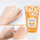 Orange Exfoliating Brightening Gel,Face Body Moisturizing Peeling Scrub,Deep gentle Cleaning Pores,Remove Blackheads Exfoliator