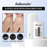 Lakerain Exfoliating Body Stick Multiple Glycolic Acid Cleaning Long-lasting Moisturizing Nourishing Smoothing Skin Care
