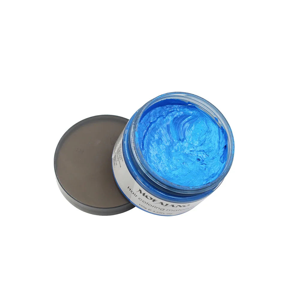 Mofajang Color Hair Wax Dye Styling Pomade Silver Grandma Grey Disposable Natural  Strong Gel Cream   for Women Men